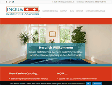 Tablet Screenshot of inqua-institut.de